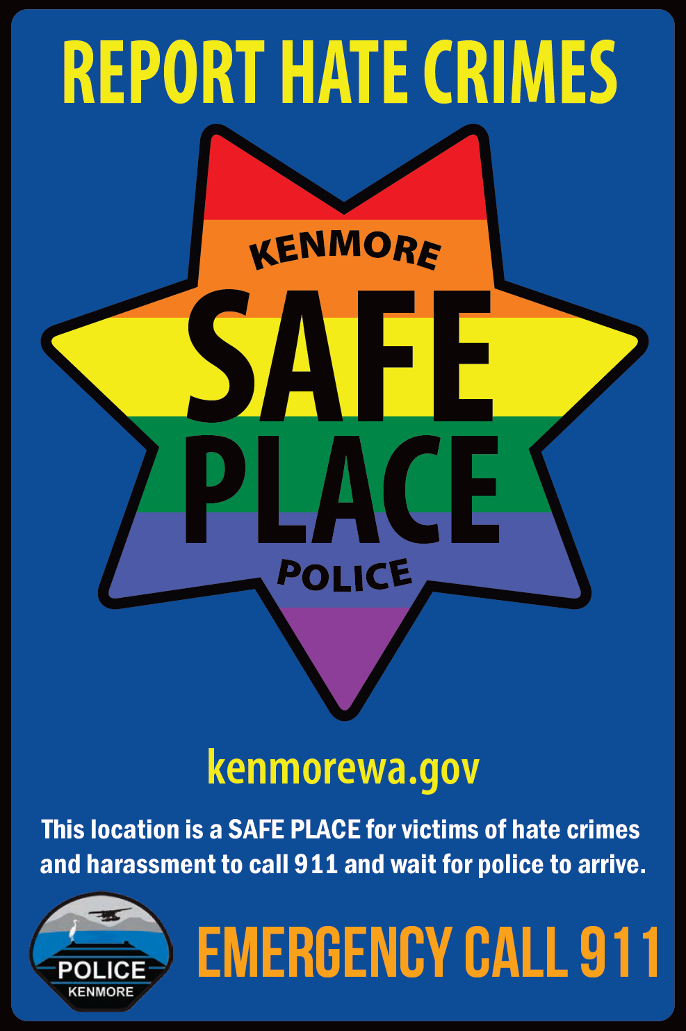 Kenmore Safe Place - Report Hate Crimes