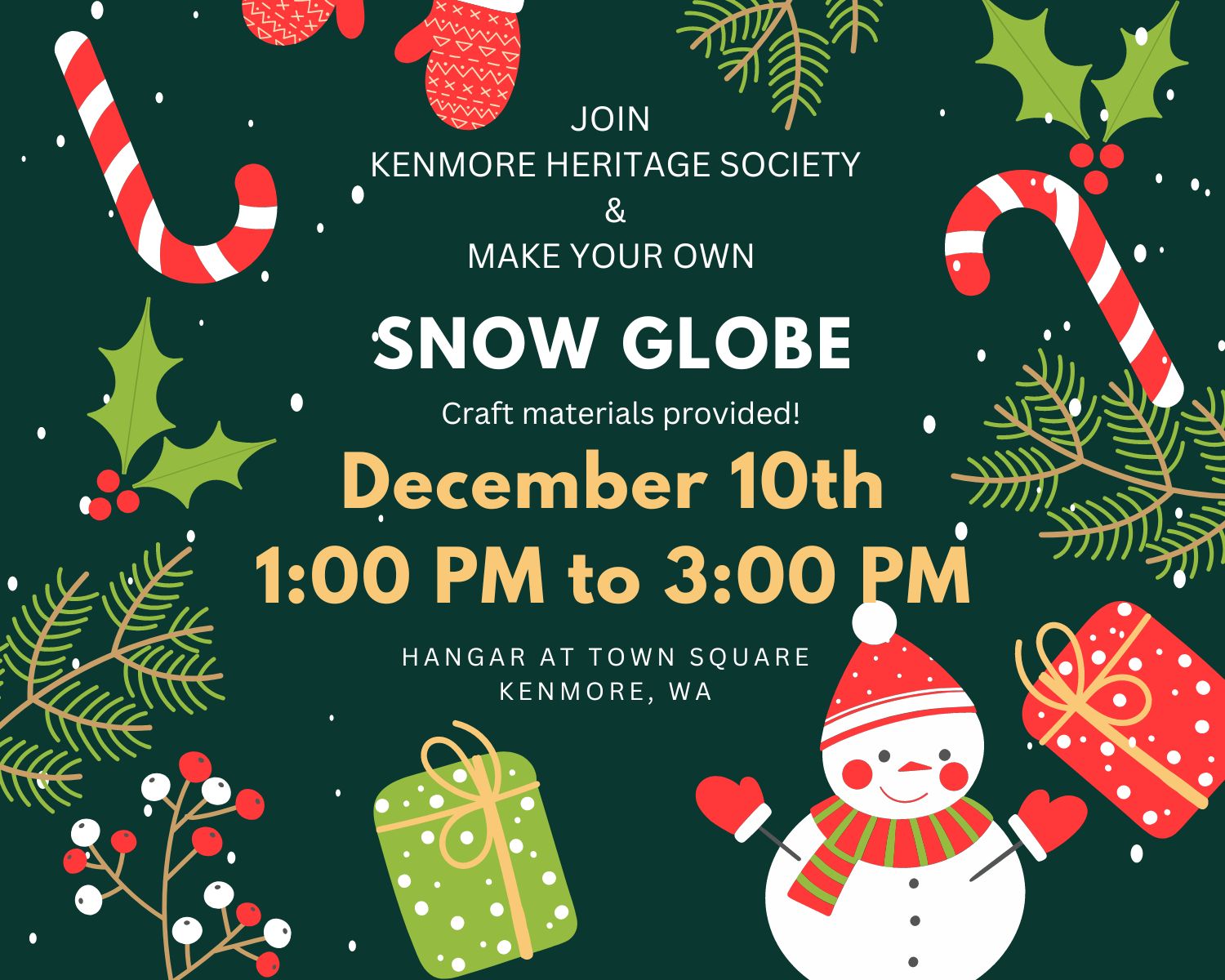 KHS Snow Globe Event Dec 10