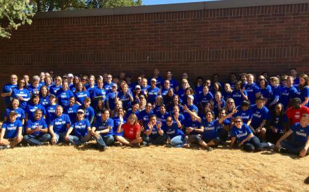 Microsoft staff volunteer at Kenmore's new Mary's Place location on United Way Day of Giving, September 15, 2017.