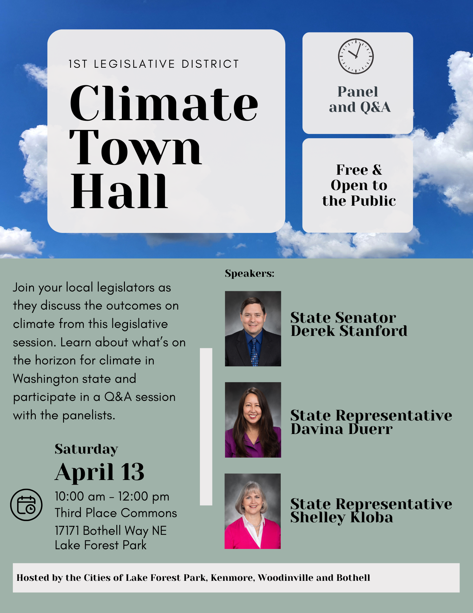 Climate Town Hall 2024 Flyer Final