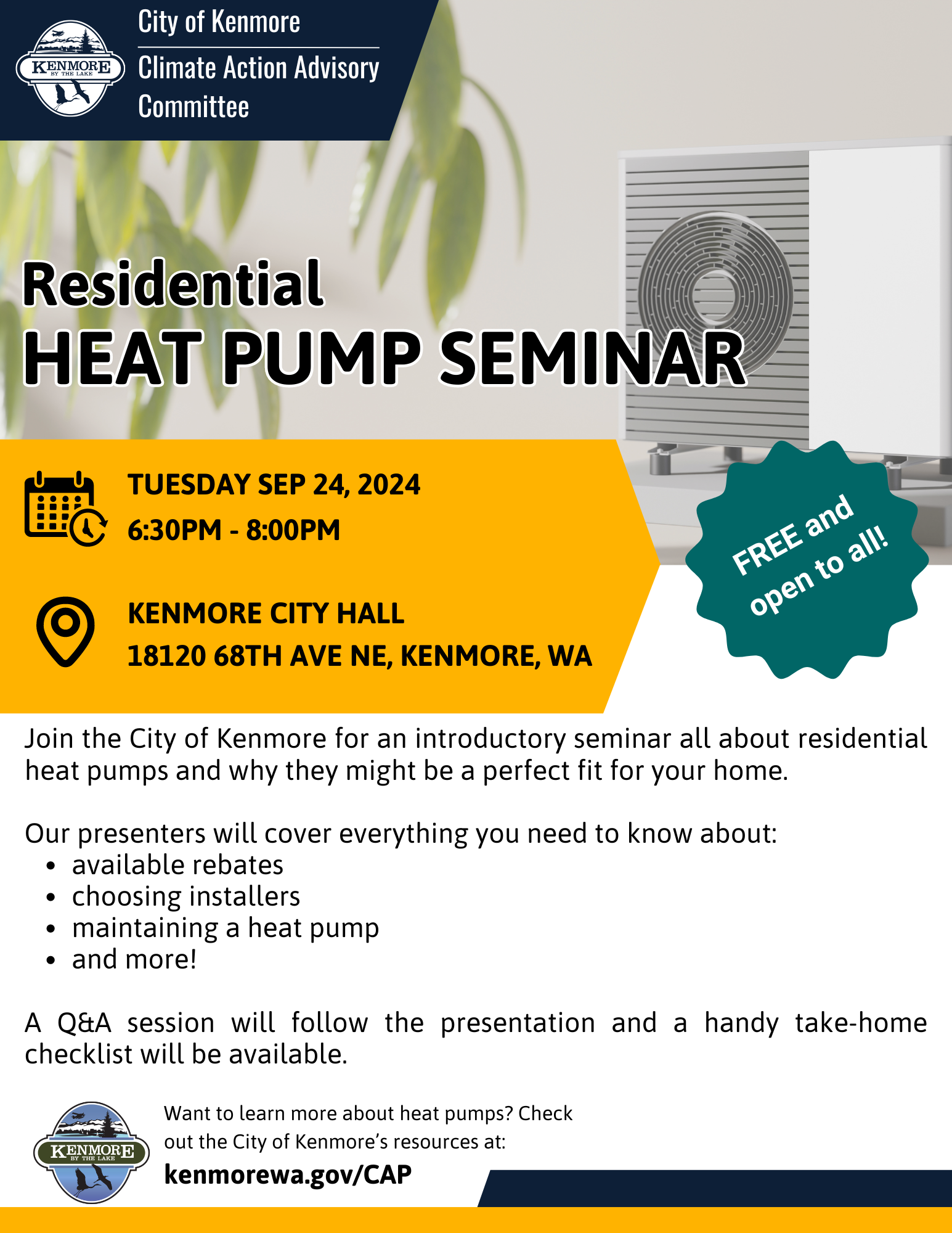 Residential Heat Pump Seminar v.2